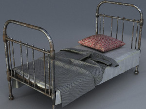 old bed Modelo 3D