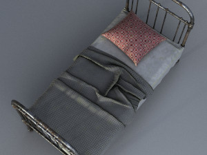 old bed Modelo 3D