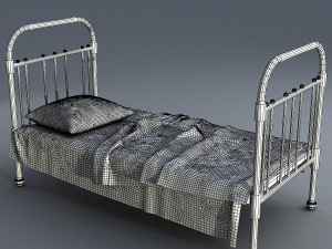 old bed Modelo 3D