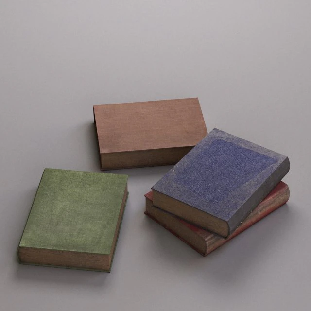 古い本 3Dモデル .c4d .max .obj .3ds .fbx .stl .blend 