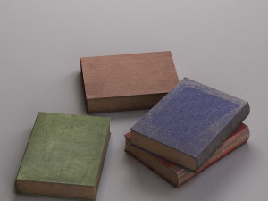 old books Modèle 3D