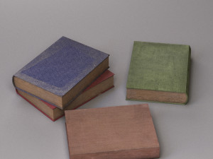 old books 3D Модель