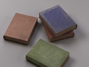 old books 3D Модель