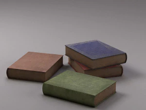 古い本 3Dモデル