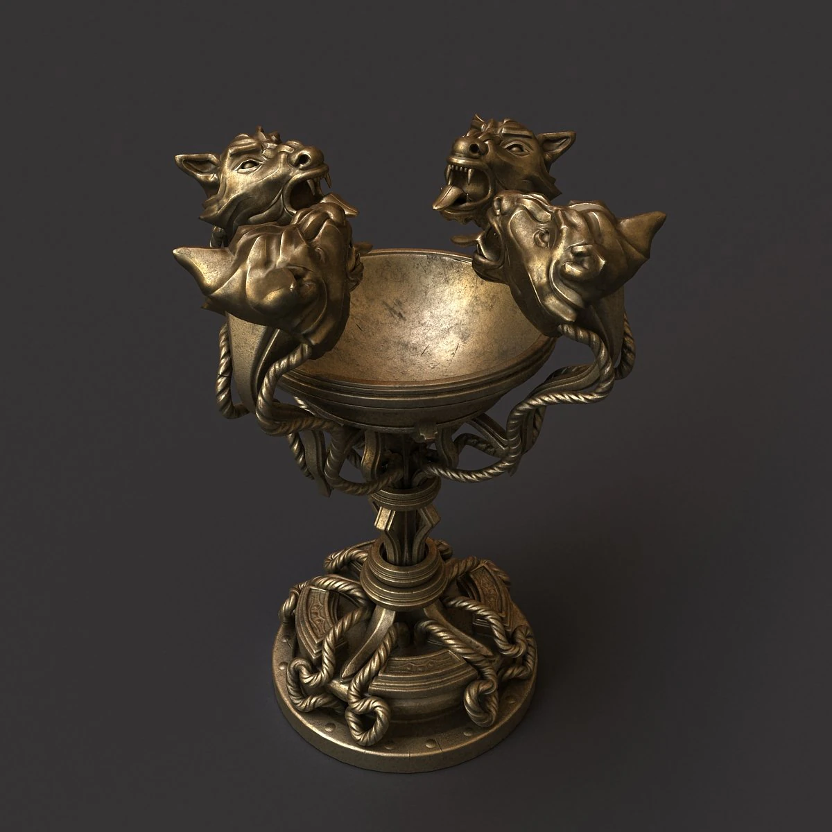 floor lamp tiger fantasy 3D Model .c4d .max .obj .3ds .fbx .stl .blend