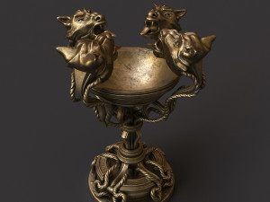 floor lamp tiger fantasy Modelo 3D
