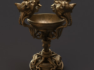 floor lamp tiger fantasy Model 3D