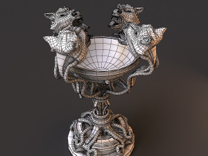 floor lamp tiger fantasy Model 3D