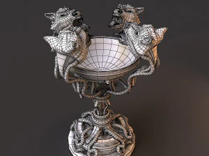 floor lamp tiger fantasy 3D Model