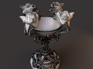 floor lamp tiger fantasy Model 3D