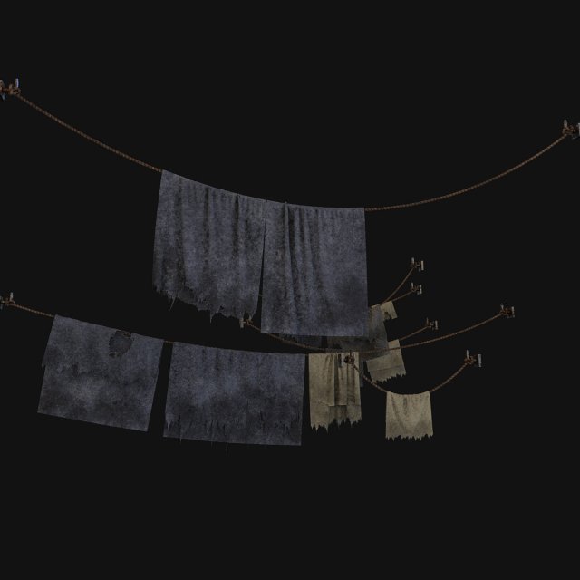 cloth dirty 3D Model .c4d .max .obj .3ds .fbx .stl .blend 