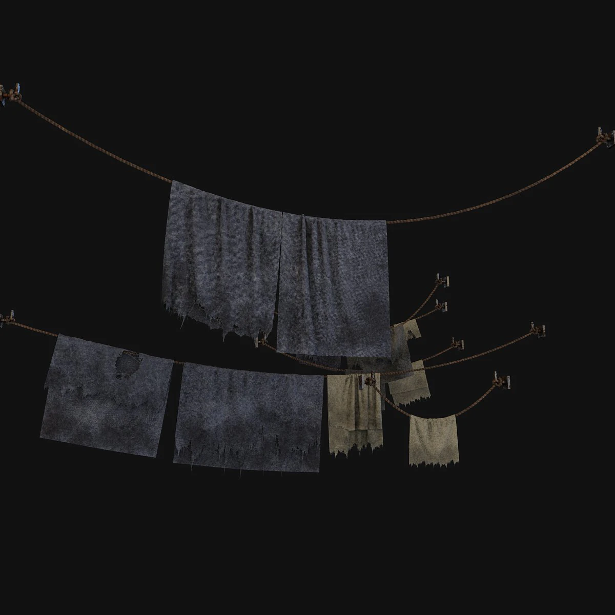 cloth dirty 3D Model .c4d .max .obj .3ds .fbx .stl .blend 