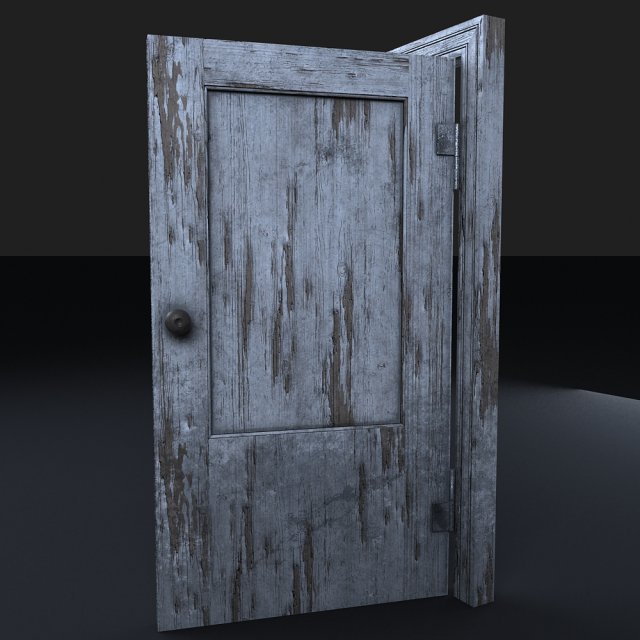 old door 3D-Modell .c4d .max .obj .3ds .fbx .stl .blend 