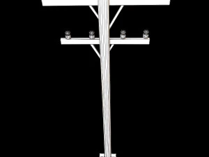 electric wood pillar 3D Model