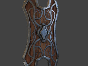 shield wood 3D 모델