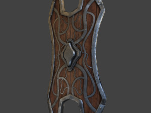 shield wood Modelo 3D