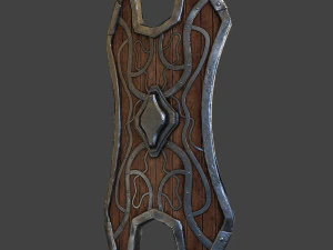 shield wood 3D Model