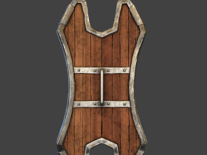 shield wood Modelo 3D
