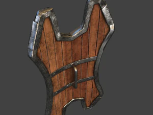 shield wood 3D Model
