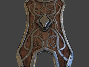 shield wood 3D Model
