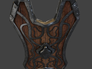 shield wood Modelo 3D