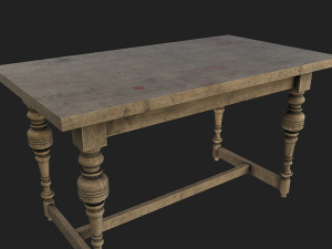 old table 3D 模型