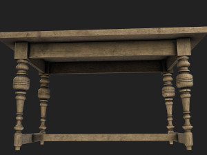 old table 3D 模型