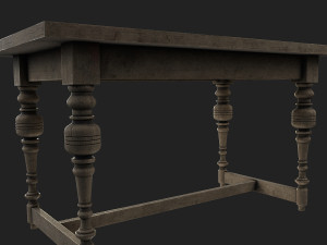 old table 3D 模型