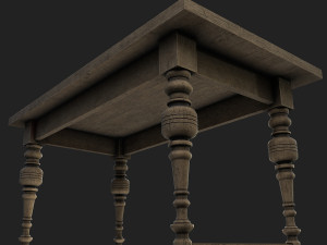 old table 3D 模型