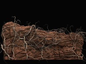 desert cliff Modelo 3D