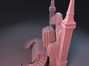 fantasy pedestal Modelo 3D