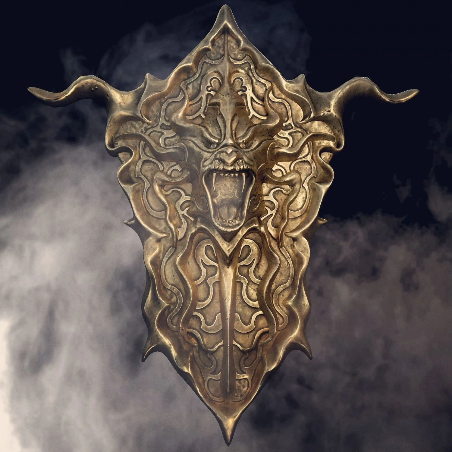 shield fantasy 3D Model .c4d .max .obj .3ds .fbx .stl .blend 
