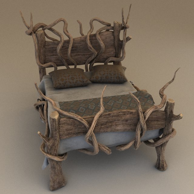 fantasy bed Modelo 3D .c4d .max .obj .3ds .fbx .stl .blend 