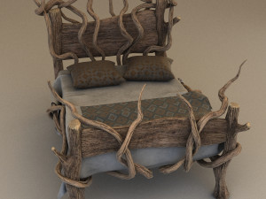 fantasy bed Modello 3D