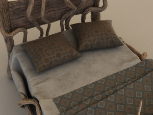 fantasy bed Modelo 3D
