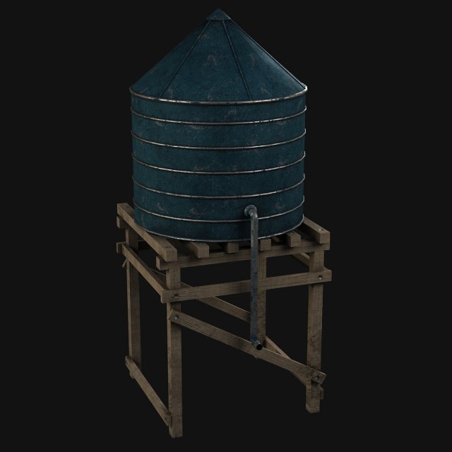 water tower Modèle 3D .c4d .max .obj .3ds .fbx .stl .blend 