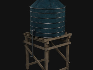 water tower Modèle 3D