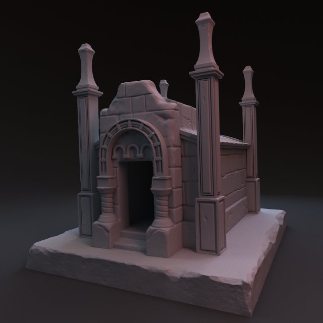 crypt 3D मॉडल .c4d .max .obj .3ds .fbx .stl .blend 