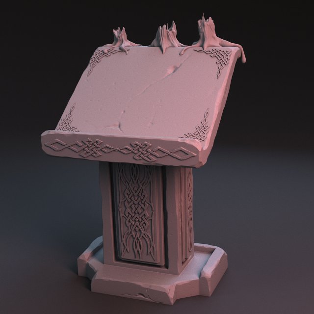 pulpit Modèle 3D .c4d .max .obj .3ds .fbx .stl .blend 