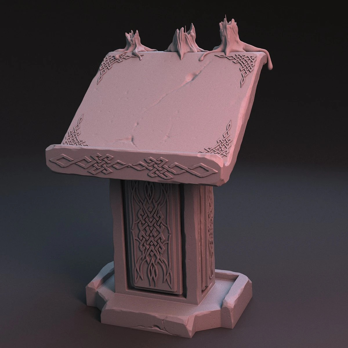 pulpit 3D Model .c4d .max .obj .3ds .fbx .stl .blend 