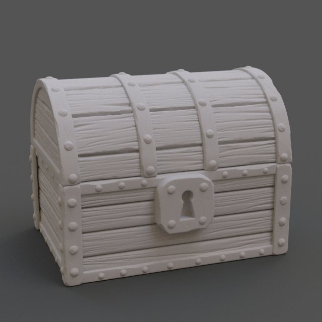 fantasy chest Modello 3D .c4d .max .obj .3ds .fbx .stl .blend 