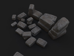 old bricks 3D Model