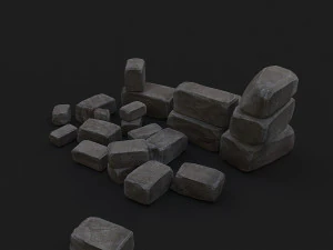 old bricks 3D Model