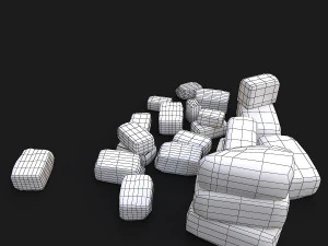 old bricks 3D Model