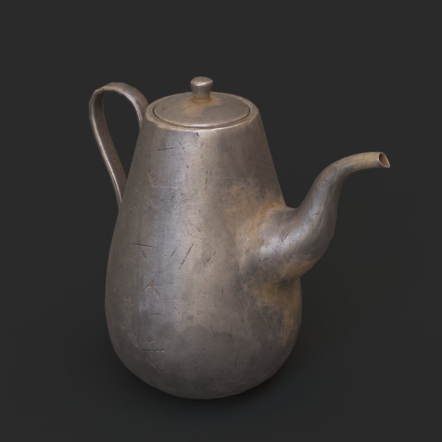 teapot 3D Model .c4d .max .obj .3ds .fbx .stl .blend 
