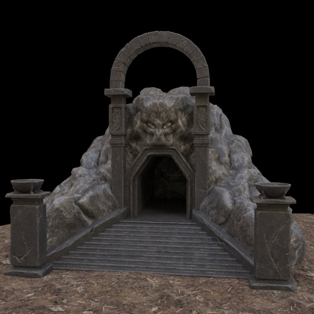 cave-entrance 3Dモデル .c4d .max .obj .3ds .fbx .stl .blend 