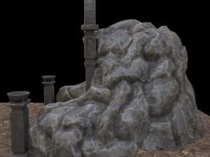 cave-entrance 3Dモデル