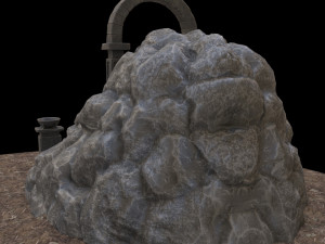 cave-entrance 3Dモデル