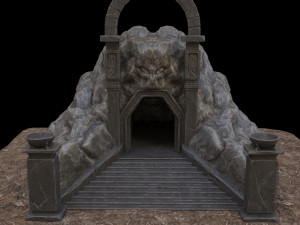 cave-entrance 3Dモデル