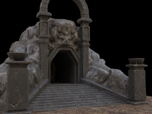 cave-entrance 3Dモデル